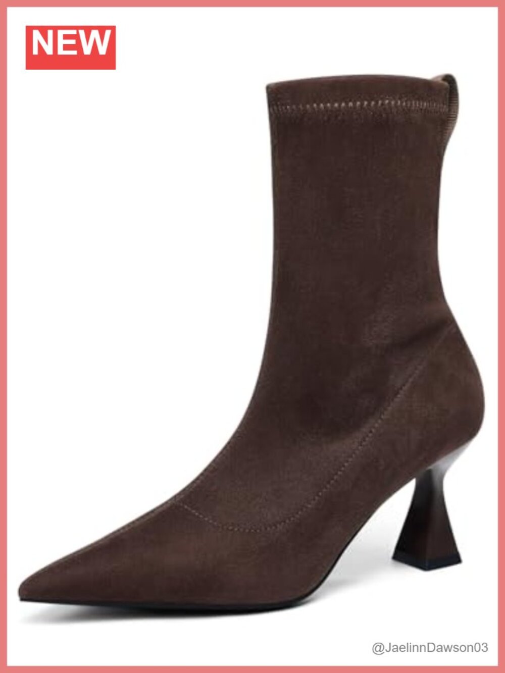 Womens Pointed Toe Kitten Heel Ankle Boots Side Zipper Dress Booties